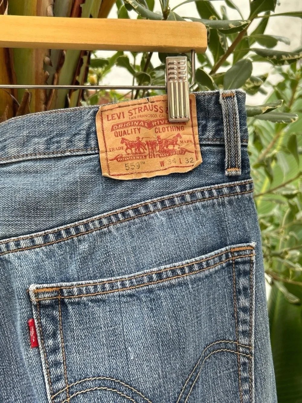 Vintage 2009 Levi’s 559 Relaxed Straight Jeans W34 L32 Fits 34x30